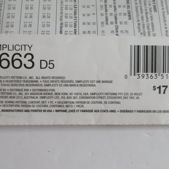 Simplicity 1663 Misses' Skirt Shorts & Pants Sewing Pattern Size 4-12 Uncut - Picture 5 of 8